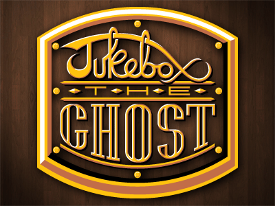 Jukebox the Ghost band jukebox the ghost logo wood