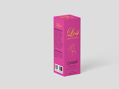Losi Ladies Perfume Packaging 2d 3d attractive branding creative design design graphic design illustration ladies perfume losi packaging design pink perfume vector