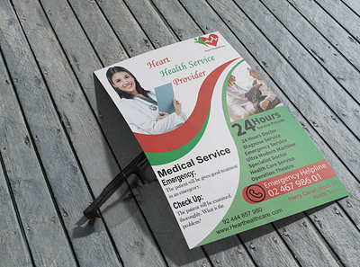 Medical Service Flyer 3d advertisement attractive branding creative design design flyer flyer design graphic design illustration illustrator medical medical service flyer photoshop professional promotion servicing vector