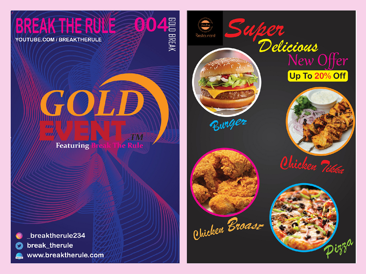 Restaurant Poster Design designs, themes, templates and downloadable graphic elements on Dribbble