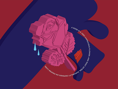 capricious flower branding design flower graphic design illustration logo vector