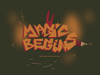 MAGIC BEGINS branding design graphic design illustration logo vector