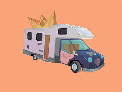 journey crown illustration journey milk van vector