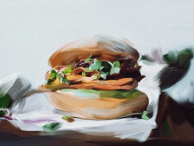 burger food illustration