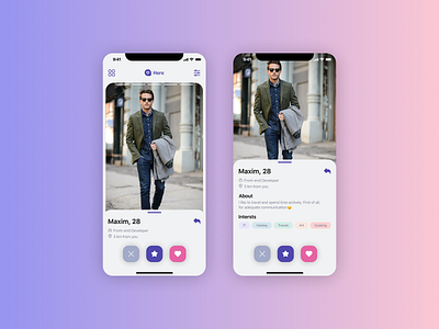 Daily UI Challenge #006 User Profile app daily 100 challenge dating dating app design mobile app mobile ui profile user user profile