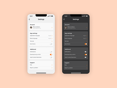 Daily UI Challenge #007 Settings