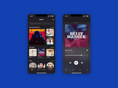 Daily UI Challenge #009 Music Player 010 app daily 100 challenge dailyui design mobile app mobile design mobile ui music music app music player player