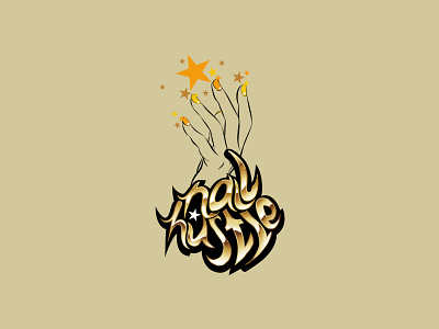 Nail Hustle Logo logo logo design logo illustration logodesign typography