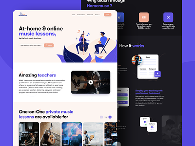 Homemuse redesign guitar homemuse instrument music musician piano redesign schedule student teacher