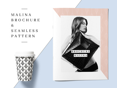 MALINA Brochure + 20 Pattern brochure fashion feminine indesign layout lifestyle magazine marina multipurpose pattern print template