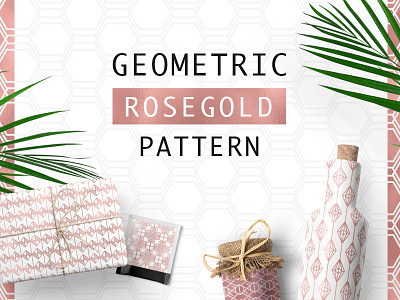 Geometric Rosegold Pattern