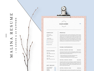 MALINA Resume – 3 Pages + Bonus