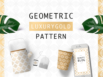 Geometric Luxurygold Pattern