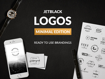 30 Premade Logos – Minimal Edition