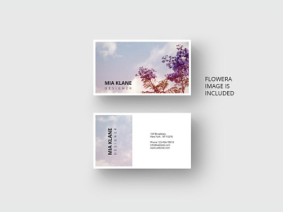 Purple tree business card template branding business card cards female nature print purple stationary template tree violet