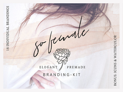 So Female Branding Kit + Icons & Watercolours