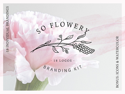 So Flowery Branding Kit + Watercolours