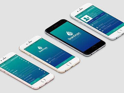 Brain Drops android app design ios mobile ui ux