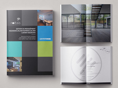 Domotech branding brochure catalog graphic design