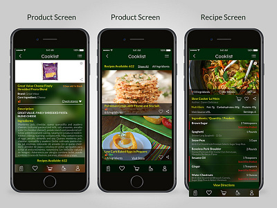 Cooklist Mobile App design ios mobile app ui ux