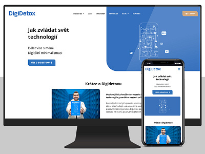 New website for DigiDetox.me czech design digidetox redesign site ui uiux ux web web design webdesign website wordpress