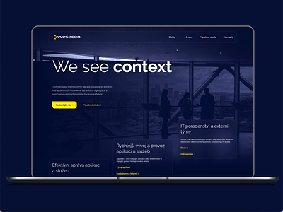 Redesign of Wesecon.cz | We see context design ui ux web web design webdesign website