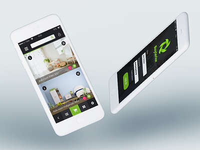 Design of app app buy buy interior design design of app graphic green interior mockup ui