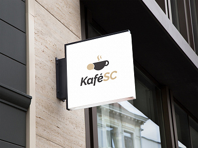 Logo of café "KaféSC" cafe coffee design kafesc logo logo design visual