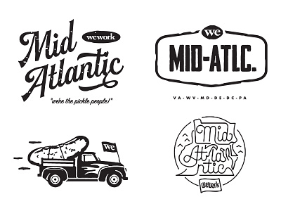WeWork Mid Atlantic Concepts design illustration logo shirtdesign