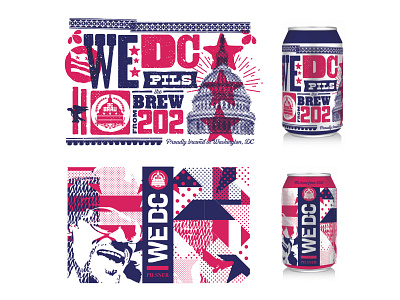 WeDC Beer Labels beer dc design lettering packaging type typography
