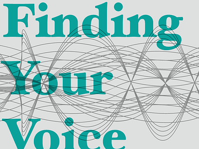 Finding Your Voice 2 indentity logo sound waves