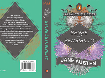 Jane Austen Book Cover Series, Sense & Sensibility