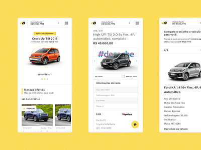 AutoParvi adobexd car design layout responsive responsive design responsive layout site ui uiux website xd yellow