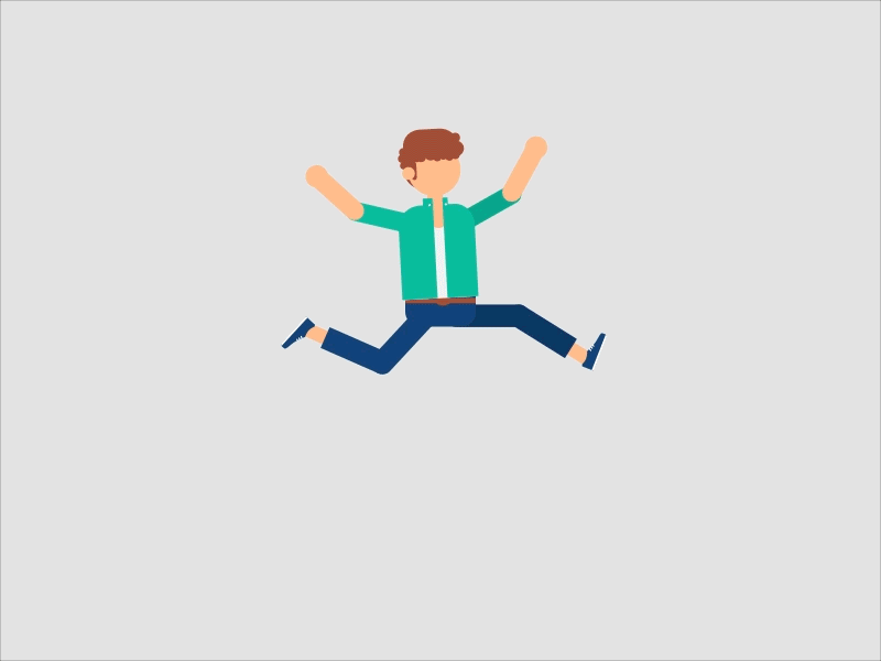 Person Jumping Animation - Transparent Cartoon People Clipart Jumping ...