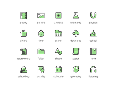 Icon design educational icon illustration ui