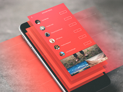 Discover Page | Social Network mobile pictures socialnetwork uidesign ux