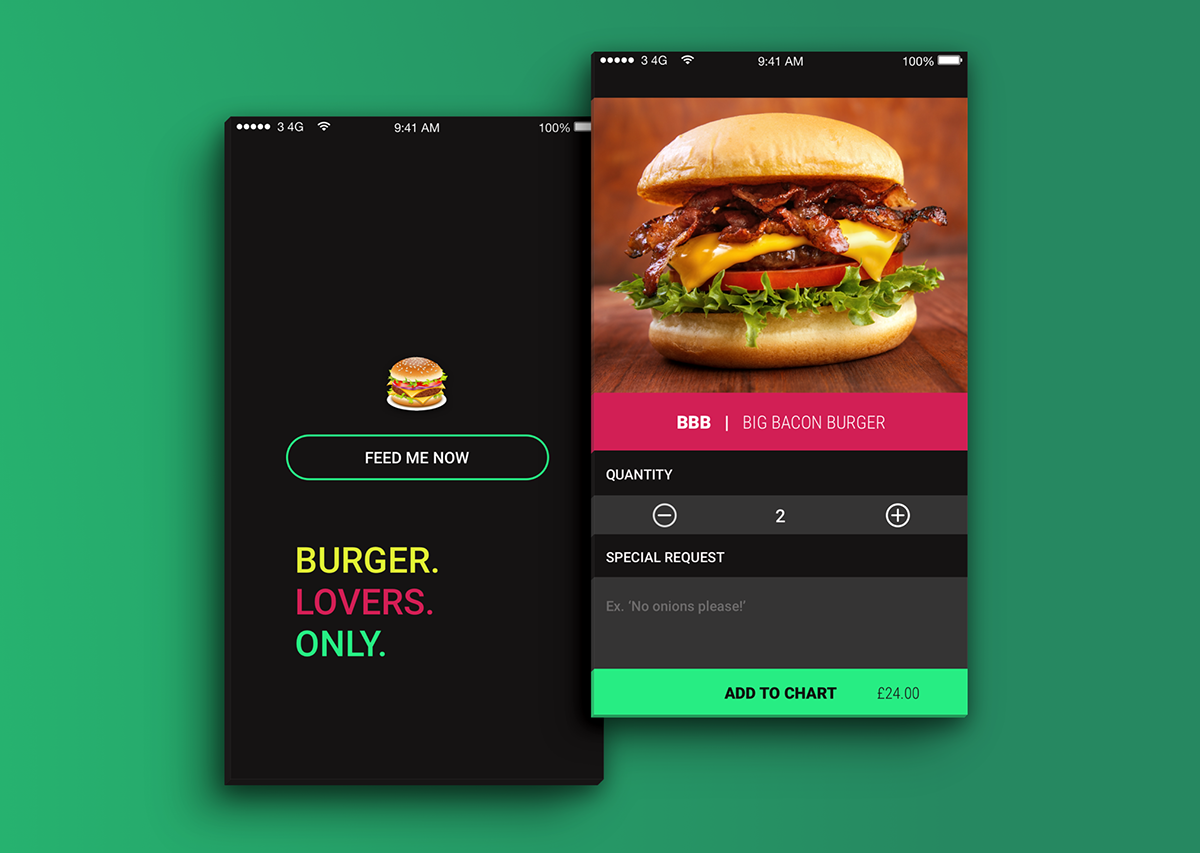 Burger Delivery by Ale on Dribbble