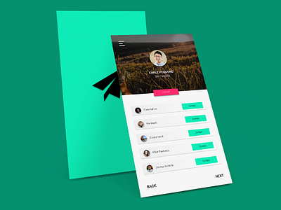 User Profile contacts list mobile social uidesign user uxdesign
