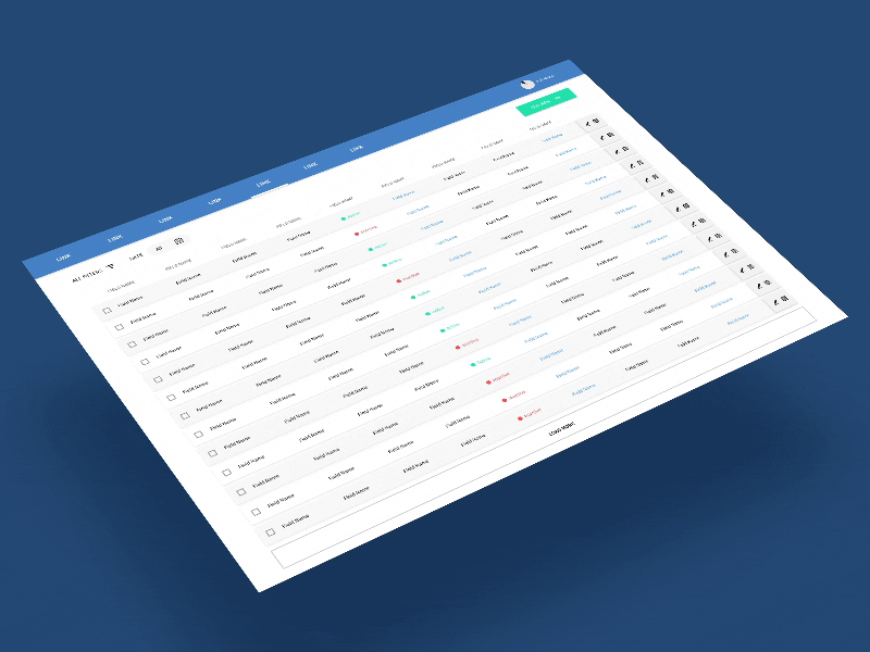 Add Element Panel add contact dashboard flinto panel