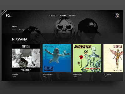 90s Nostalgia 90s app music music album music app music artwork nirvana rock