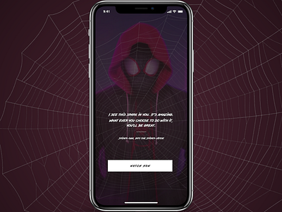 Spider-Man: Into the Spider-Verse app cinema comics mobile movie spiderman