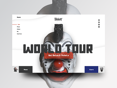 Slipknot Website app design music slipknot ui uidesign ux uxdesign website