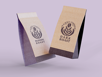 Tazza Coffee Logo branding design graphic design logo packaging