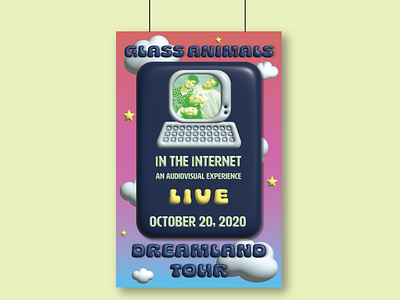 Mock Glass Animals Concert Poster