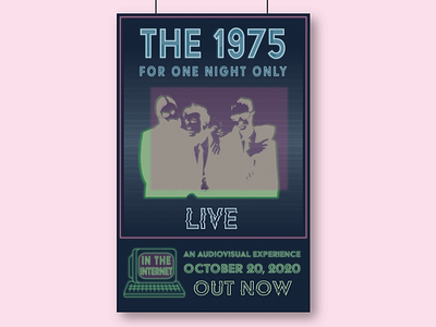 Mock 1975 Concert Poster