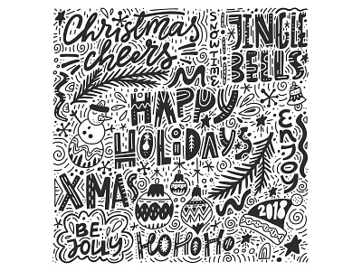 Happy Holidays Freehand