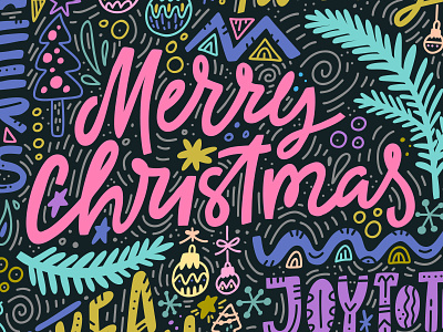 Christmas Freehand Lettering