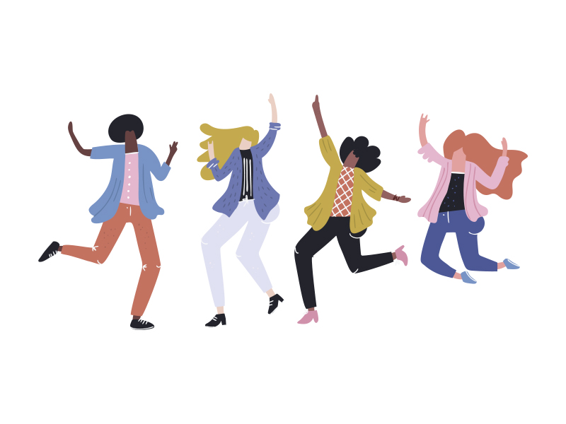 Dance together by Olga Zakharova on Dribbble