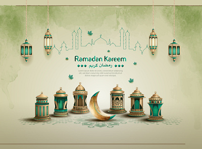Ramadan Kareem card design graphic design illustration image islamic ramadan stock template vector