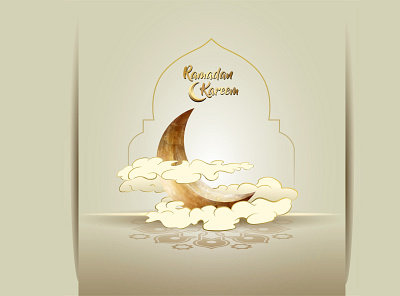 Ramadan Kareem card crescent design graphic design illustration image islamic ramadan